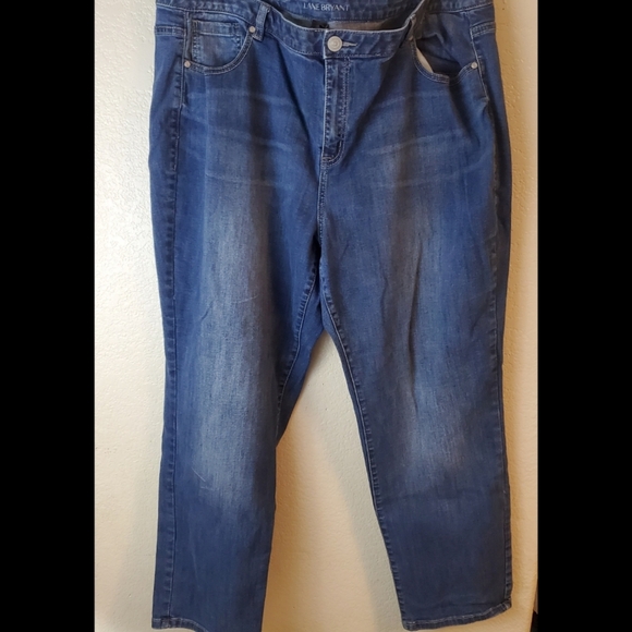 Lane Bryant Straight Leg Stretch Genius Fit Jeans - Picture 2 of 8